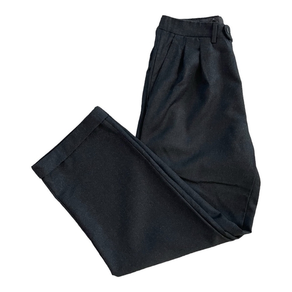 Men’s Dress Pants ERMENEGILDO ZEGNA Collared Pants Dark Gray Trousers Wool Pants - Picture 3 of 6